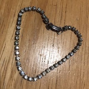 SPARKLY Vintage Sweet Petite Rhinestone Bracelet 6.5” Elegant